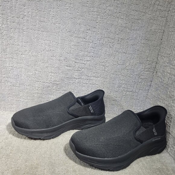 Skechers D'Lux Walker Relaxed Fit Orford Men's Size 11.5 Black Slip-in Sneakers - Picture 6 of 11